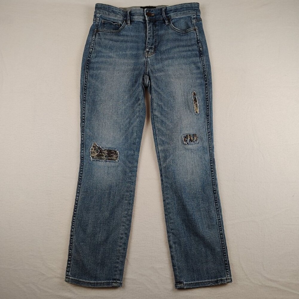 White House Black Market Straight High Rise Every Day Soft Jeans Womens sz 4